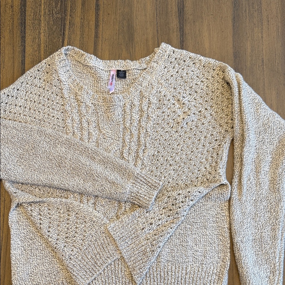 Love By Design Textured Knit Sweater - Cream